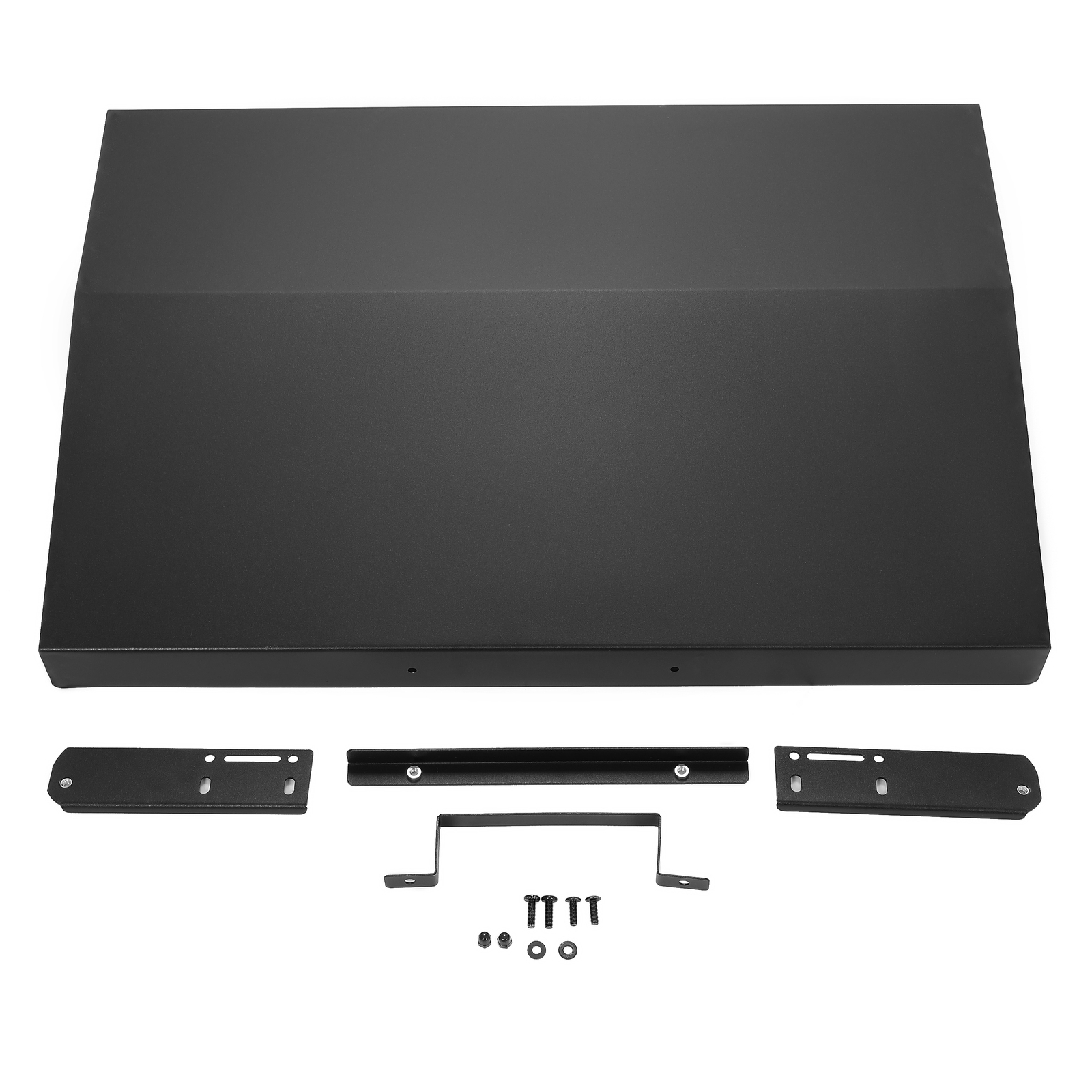 Hinged Lid For Blackstone Griddle 28 inch with Rear Grease Collection Black