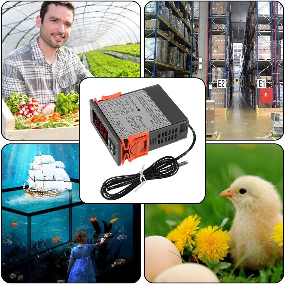 AC 110V Universal STC-1000 Digital Temperature Controller Thermostat w/ Sensor