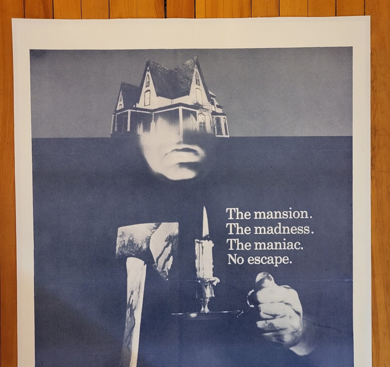 Silent Night Bloody Night 1972 Original Movie Poster 27x41" Horror Linen Backed