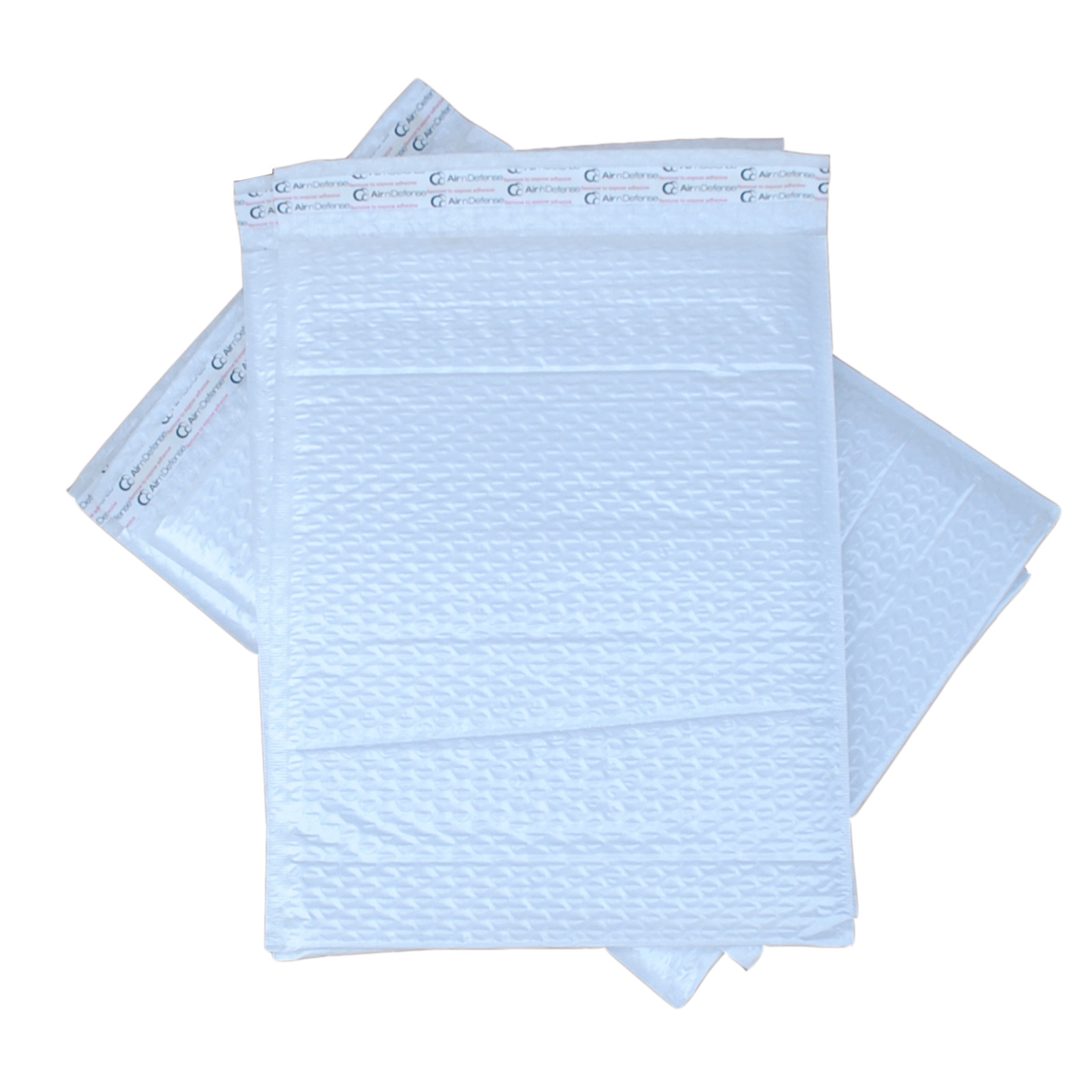 AirnDefense 500 #0 6.5x10" White Poly Bubble Envelopes Padded Mailers Shipping