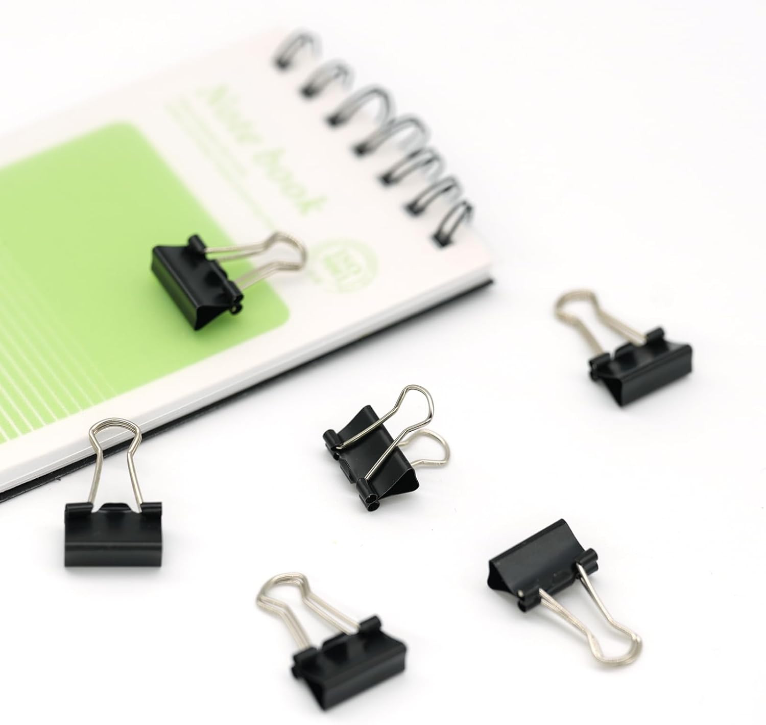 48Pcs Mini Binder Clips, 0.5 Inch(13Mm), Paper Clamps Micro Size for Office Supp