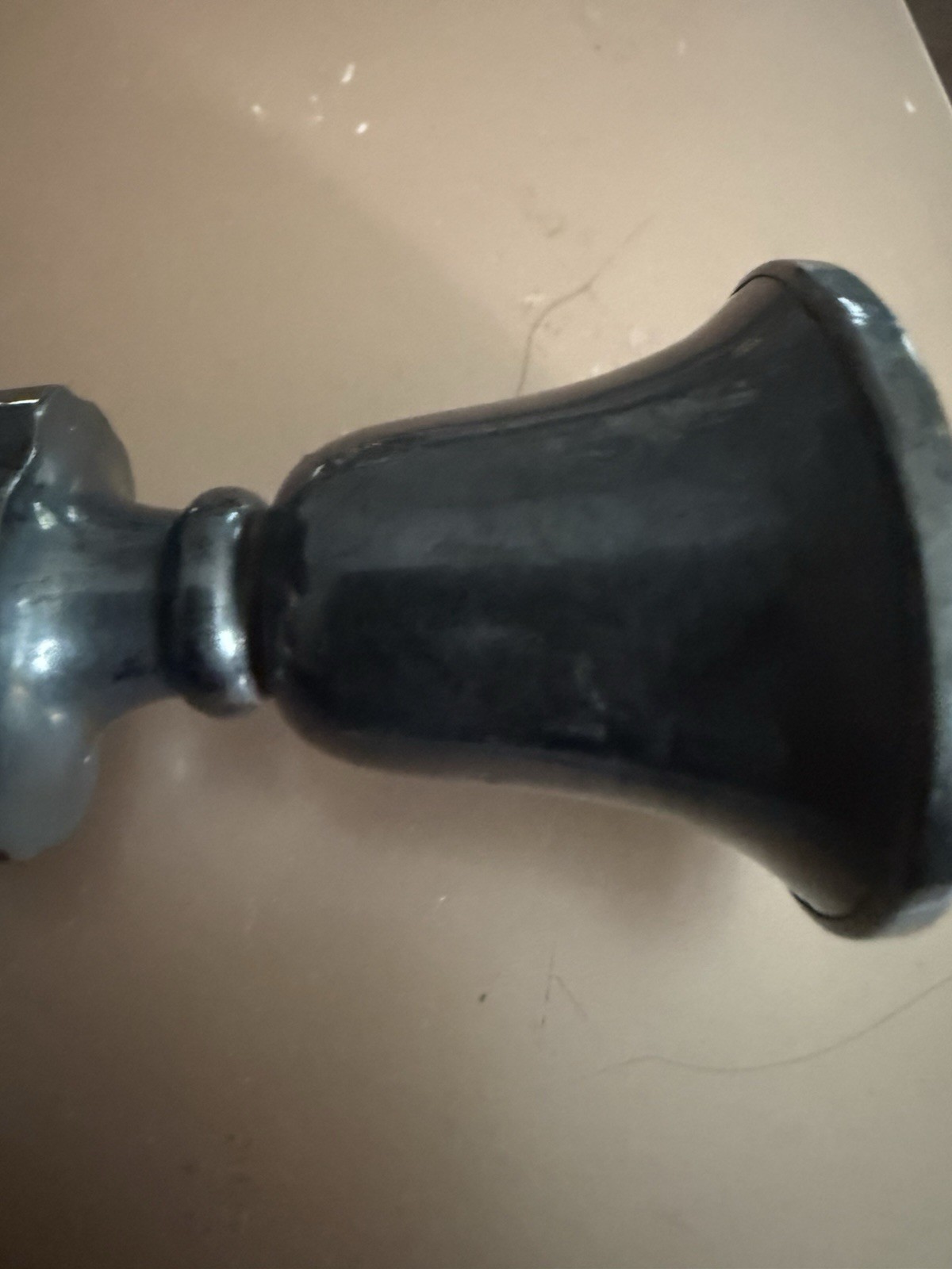 Vintage Sterling Silver Cemented Reinforced Candlestick Monogrammed