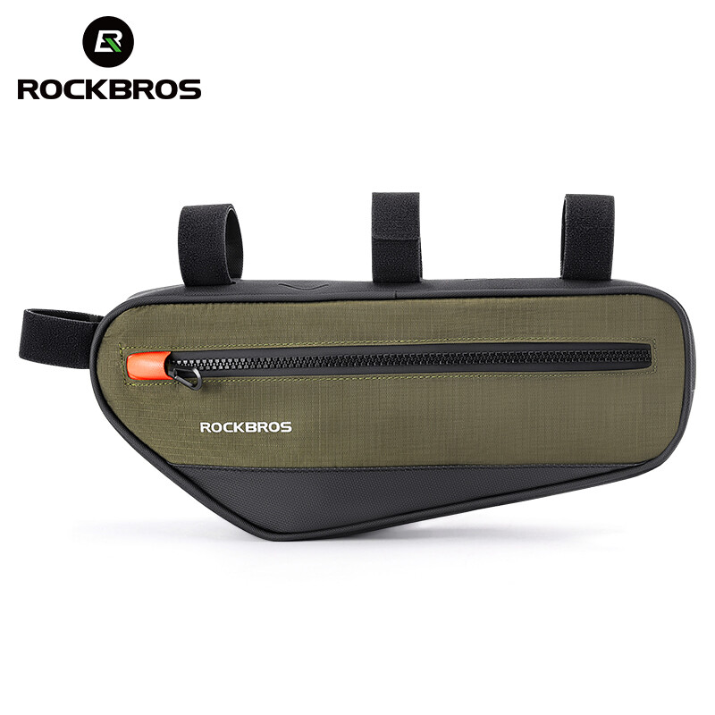 ROCKBROS Bicycle Triangle Bag Frame Tube Bag Reflective 1.7L Waterproof