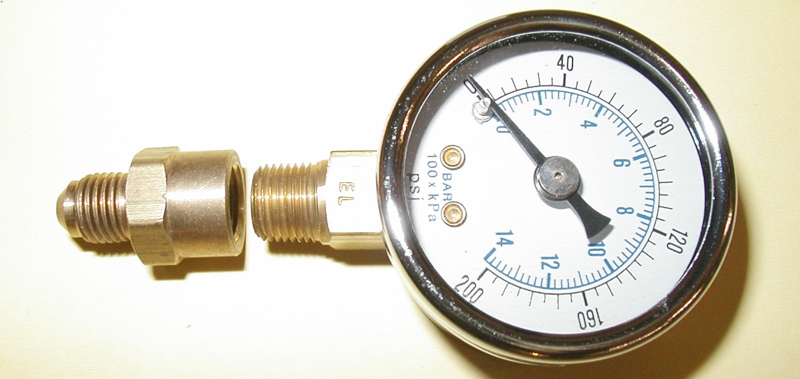 Pressure Test Gauge for Beckett, Suntec, Webster & Danfoss Oil Burner Pumps