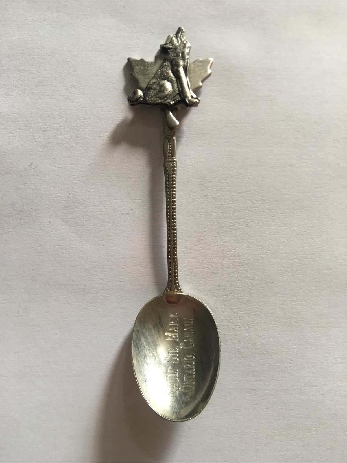 Vintage Souvenir Spoon Collectible Sault Ste. Marie Ontario Canada