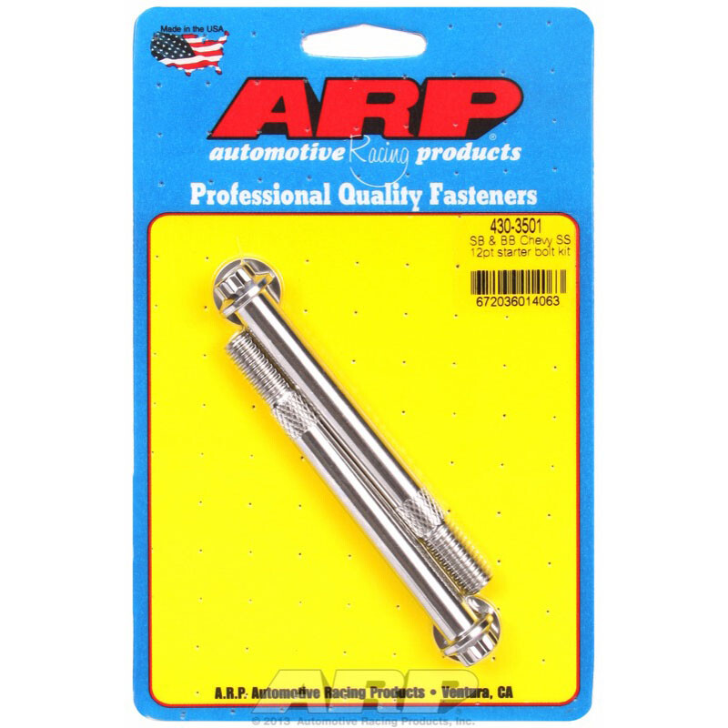 ARP Starter Bolt 430-3501; 12-point Stainless 3.7 in. Long for SBC, BBC
