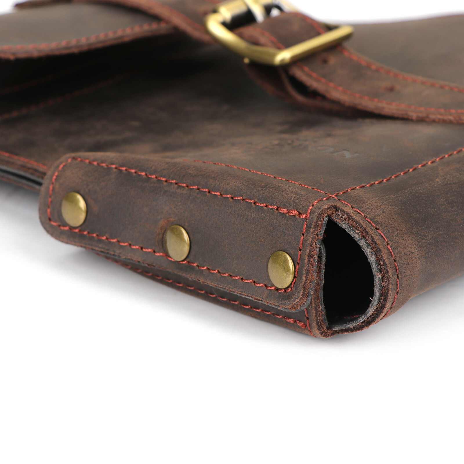 TOURBON Leather Heavy Duty Axe Belt Pouch Loggers Felling Hatchet Head Cover