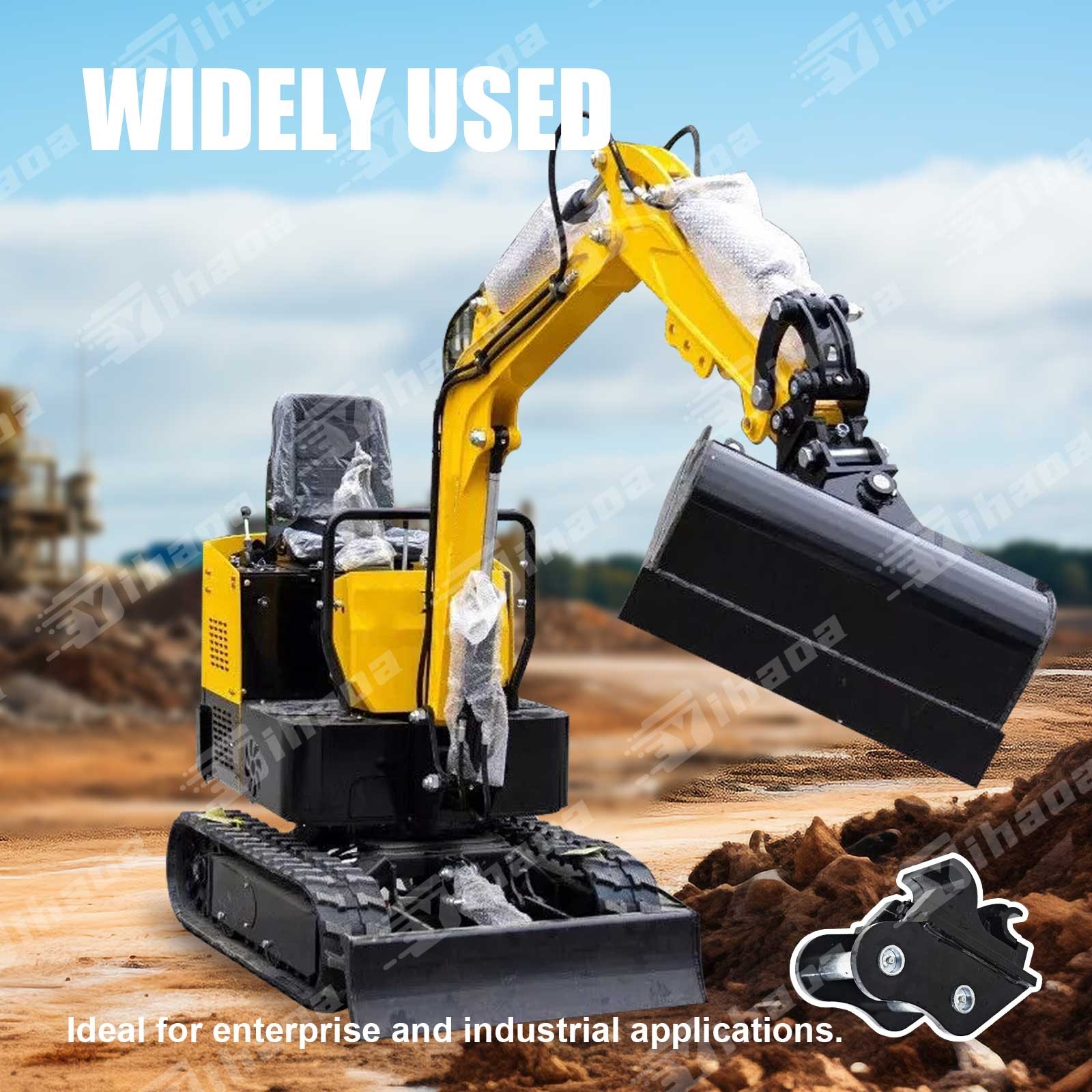 TYPHON Attachment Quick Hitch Coupler Attachments for Mini Excavators Excavator