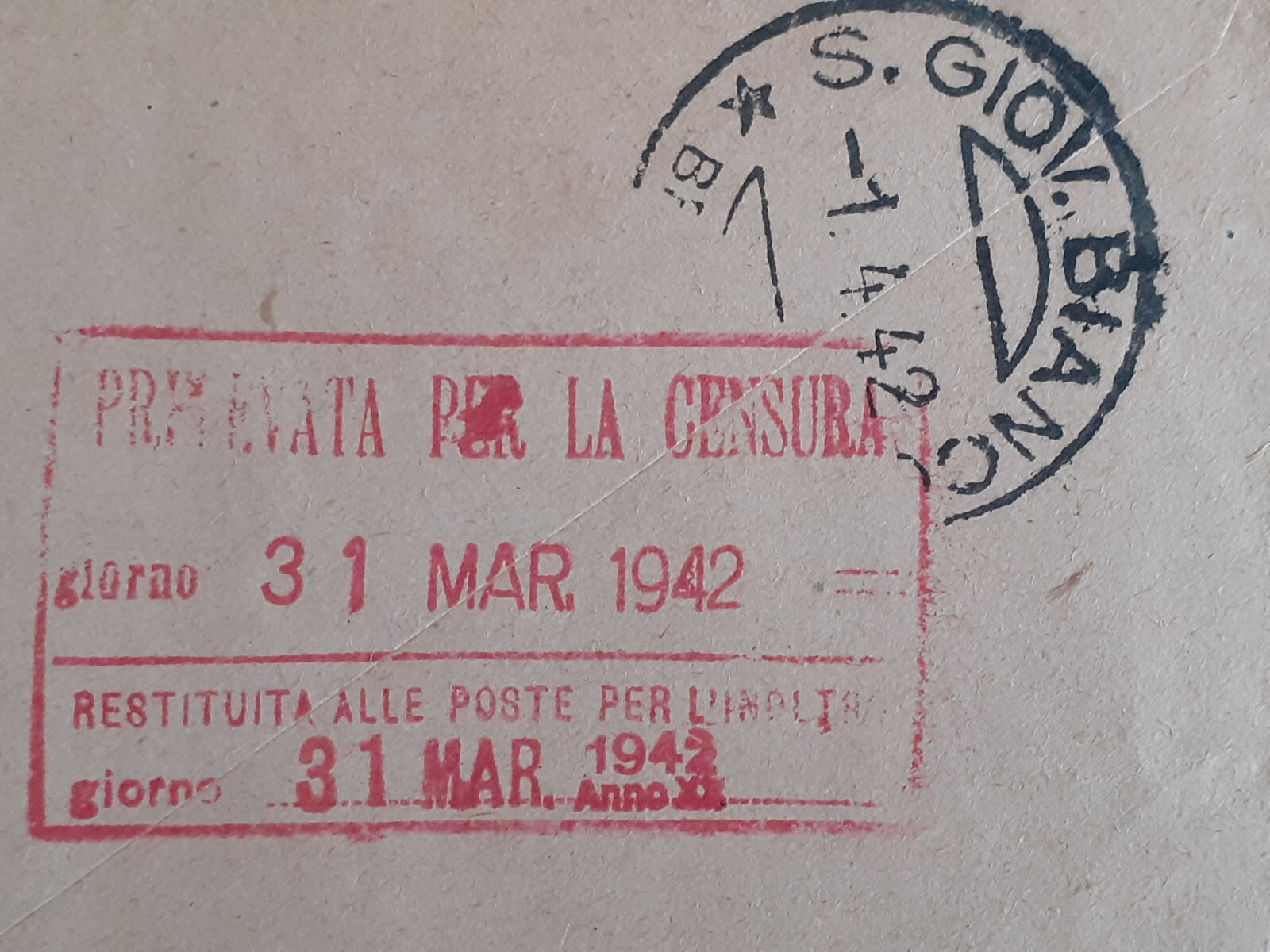 France 1942 - Montaren to Bergamo Italy - Censorship Cover with 2x Mi. 401