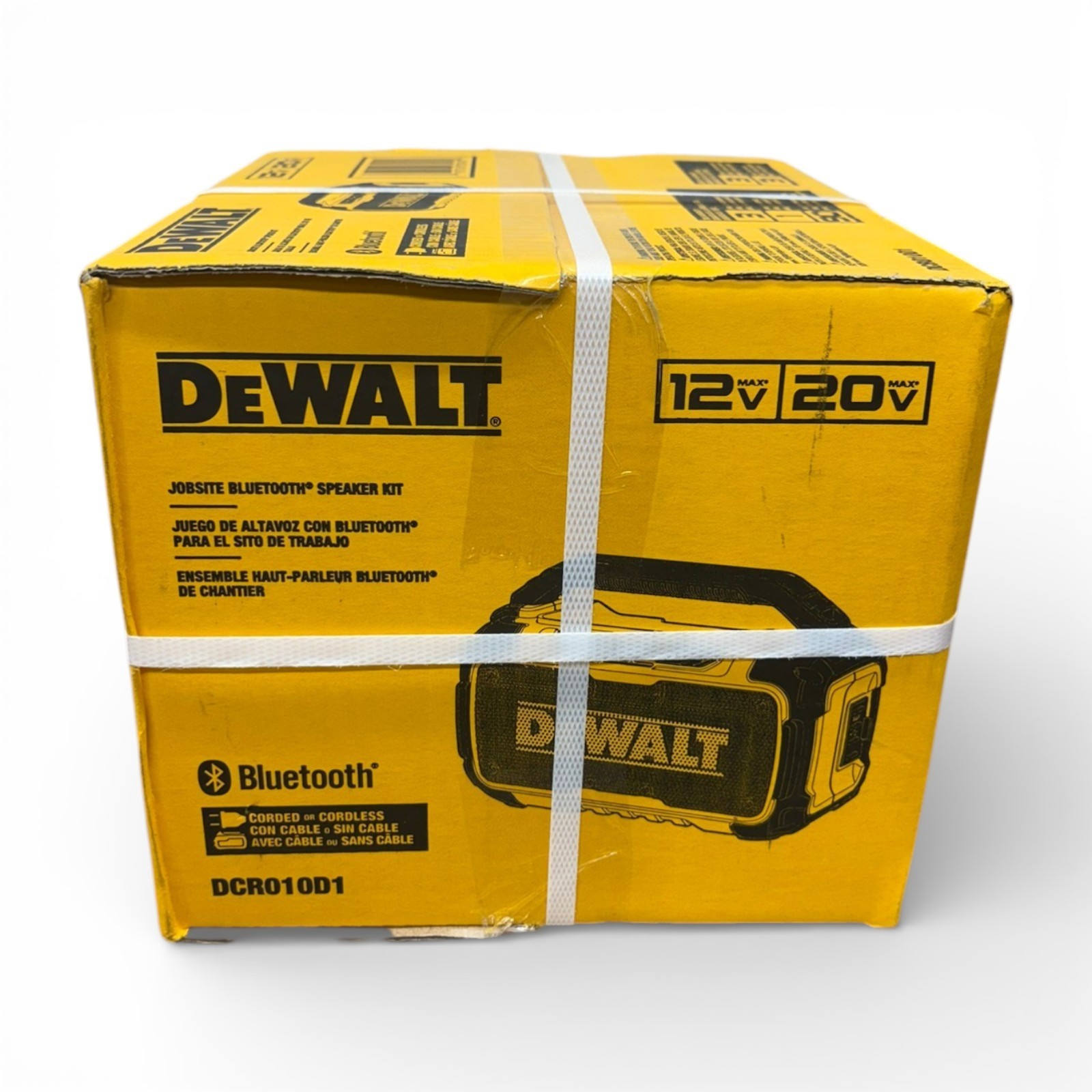 DeWalt DCR010D1 - 12V/20V Bluetooth Speaker w/ Battery and Charger - NEW