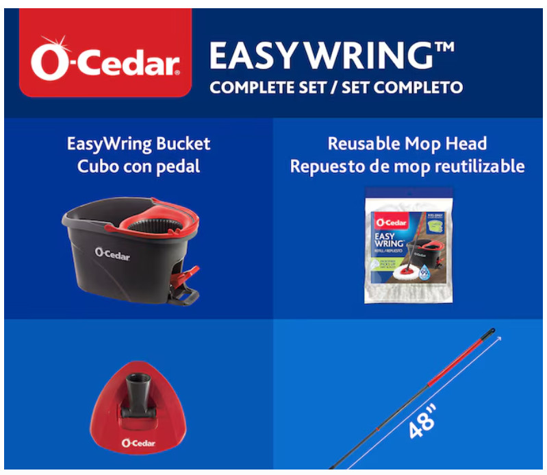 O-Cedar EasyWring Spin Mop & Bucket System