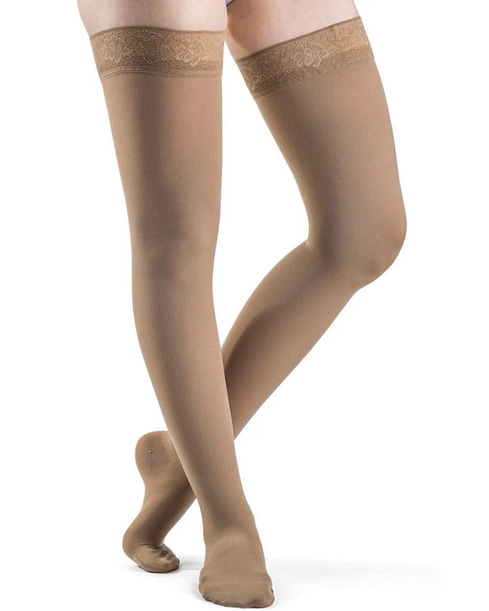Sigvaris Soft Opaque CT LACE TB 15-20 20-30 30-40 Compression THIGH Stockings