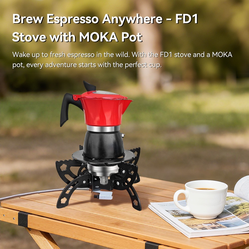 REDSUN FD1 Portable Infrared Camping Backpacking Foldtable Isobutane Gas Stove