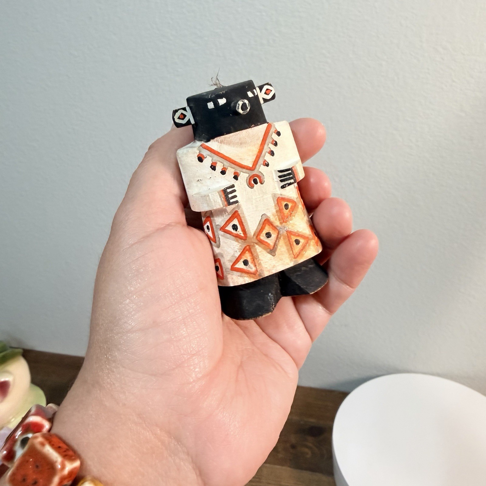 VTG ROUTE 66 New Mexico KACHINA DOLL Hopi Fred Harvey Tourist Poster Paint