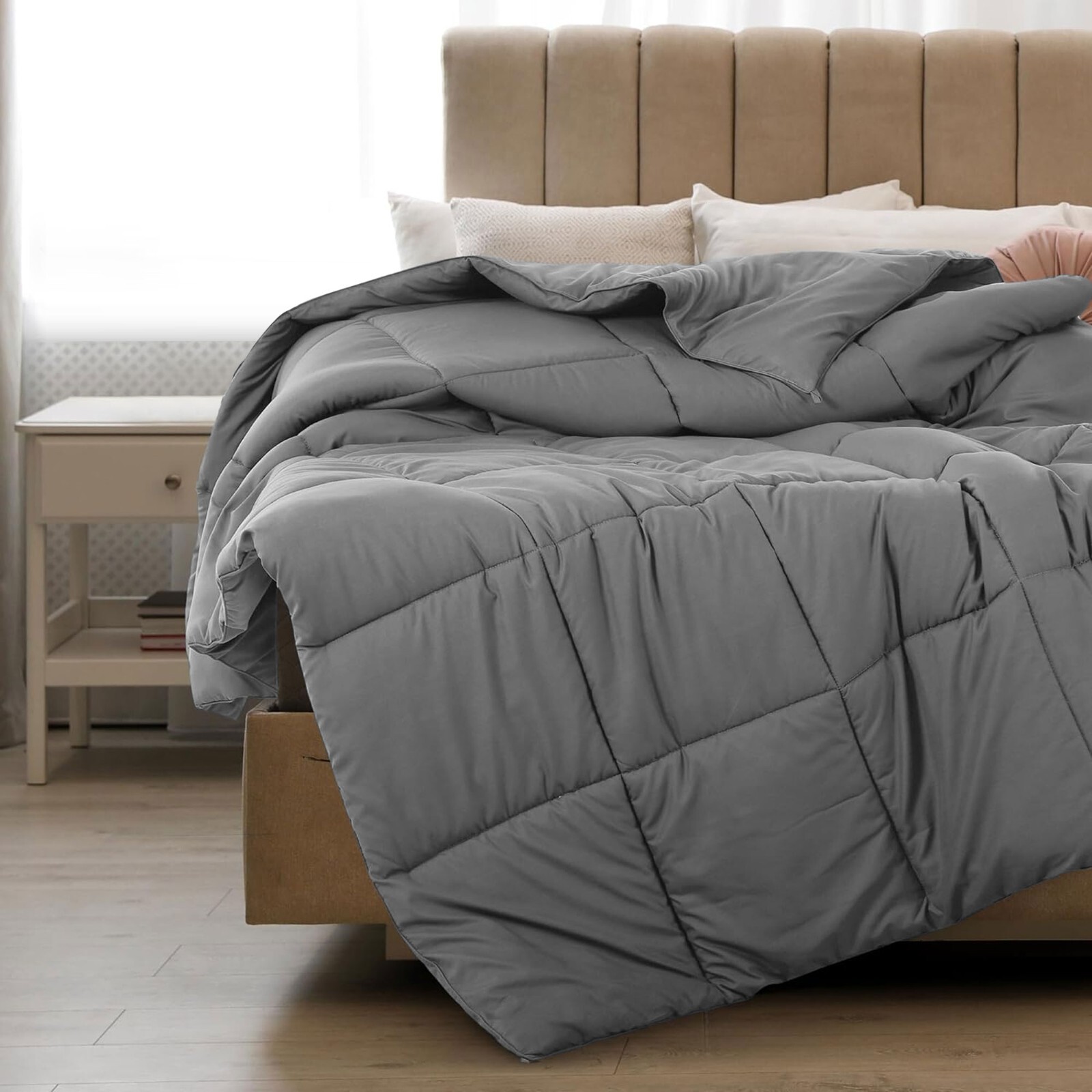 Ultra Soft Down Alternative Comforter Reversible Duvet Insert With Corner Tabs