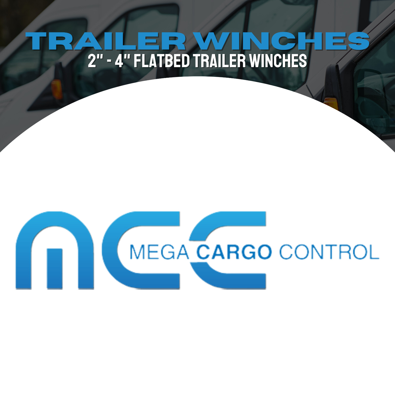 2 Pack Combination Weld-On Winch Flatbed Trailer Winch for 2" - 4" Winch Strap