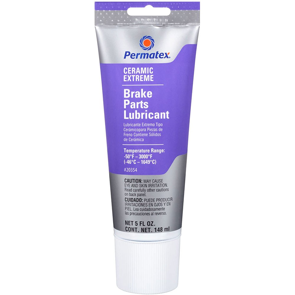 Permatex Brake Lubricant 20354; Ceramic Extreme Synthetic 3000deg 5oz Tube