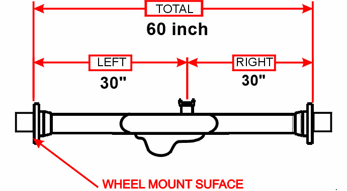 9 inch Ford Floater Housing kit 60" track width solid axles, 5x5 hubs and rotors