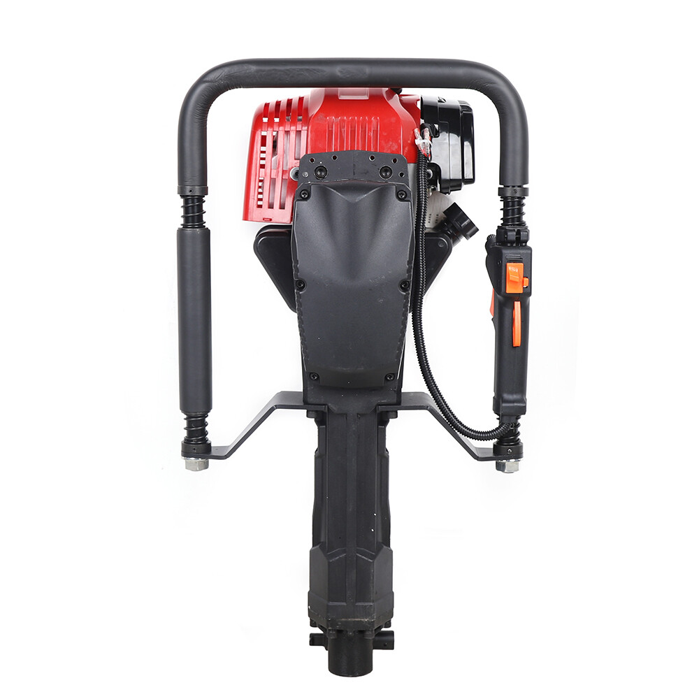 2 Stroke Gas Powered Pile Driver Fence Farm Push Pile T-Post Driver Motor 1900W