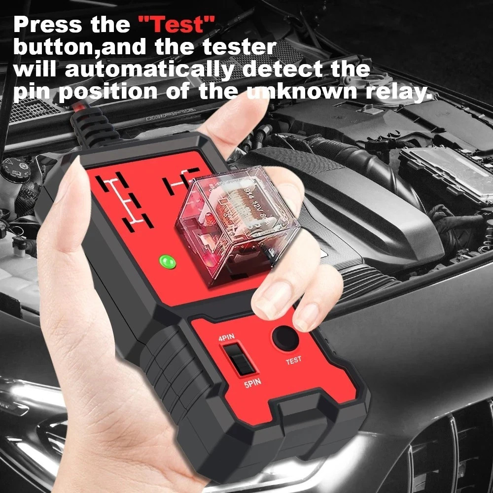 New Automotive Electronic Relay Car Relay Tester Universal 12V LED Indicator