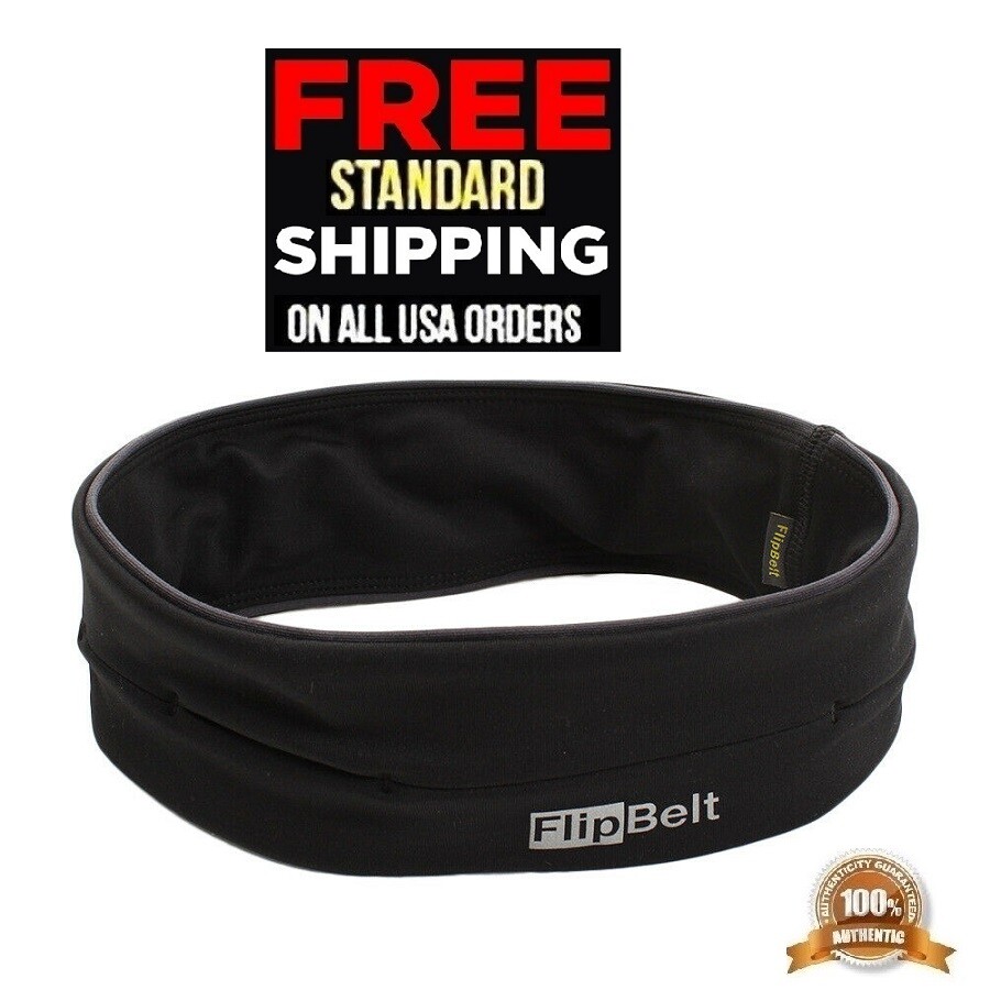 FlipBelt Original Level Terrain Waist Pouch Carbon Fitness Bracelet Sport S M L