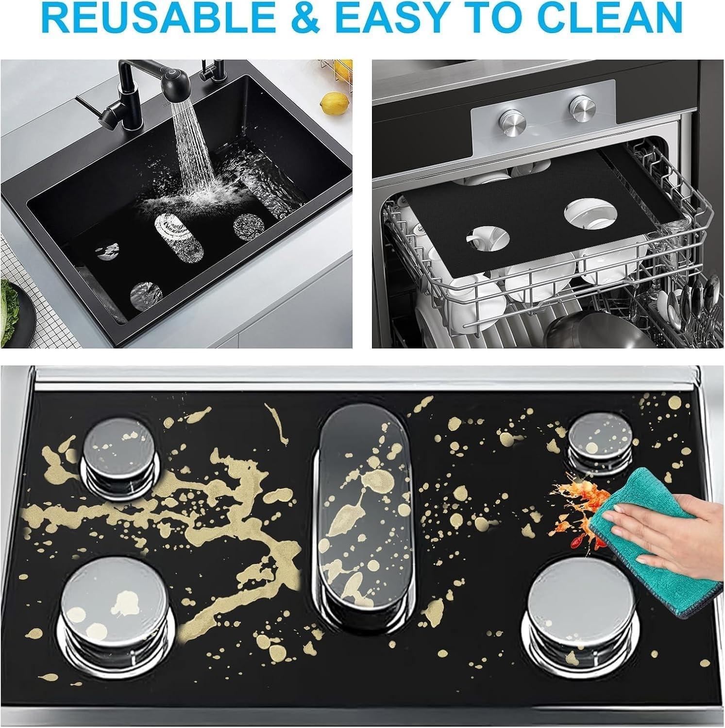 Stove Cover, Stove Top Protectors for Samsung Gas Range, 0.4 Mm Thick Reusable G