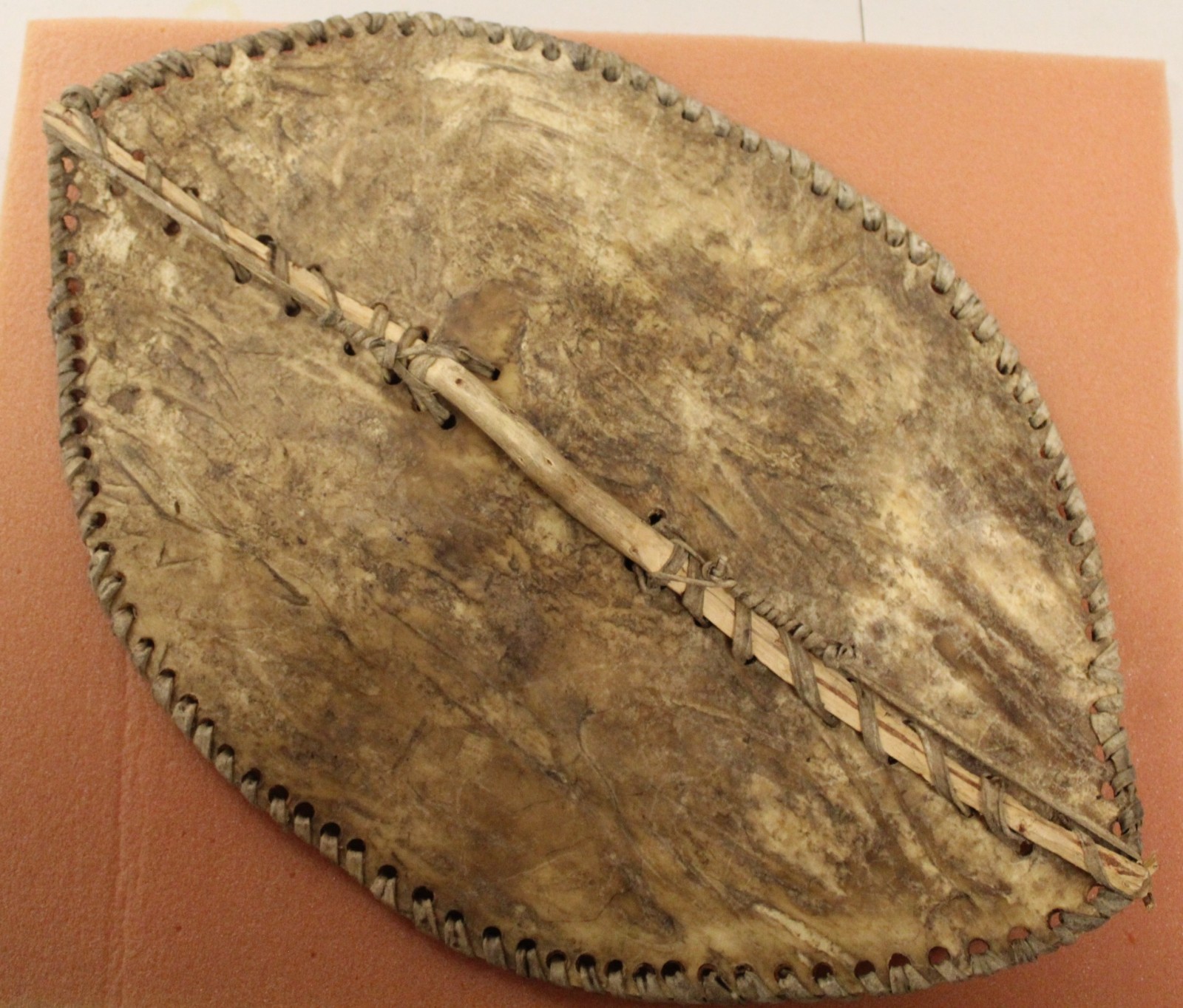 African Maasai Shield_Hand Painted on Hide