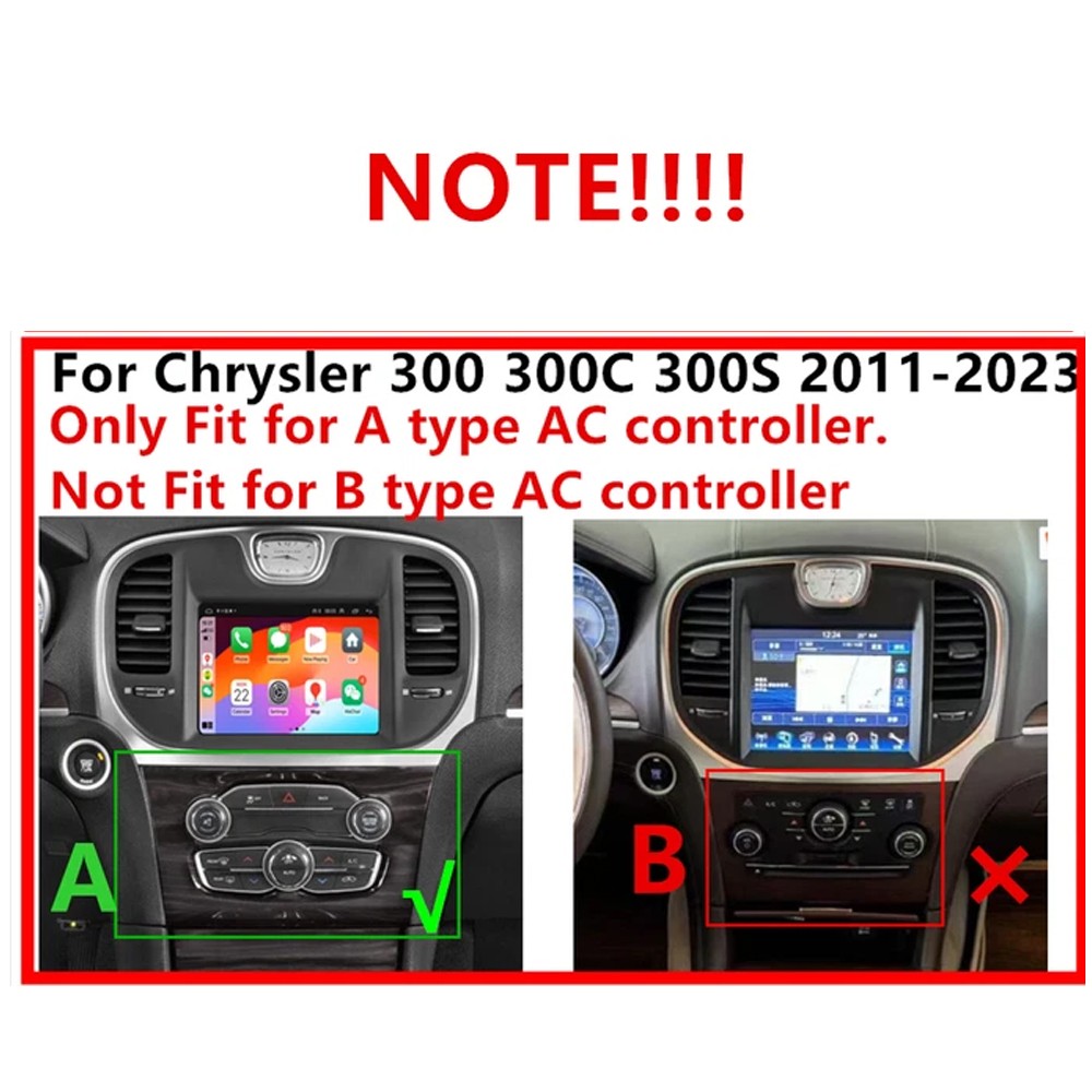 For 2011-2023 Chrysler 300C 300S 8.4" Android 15 Carplay Car Stereo Radio GPS