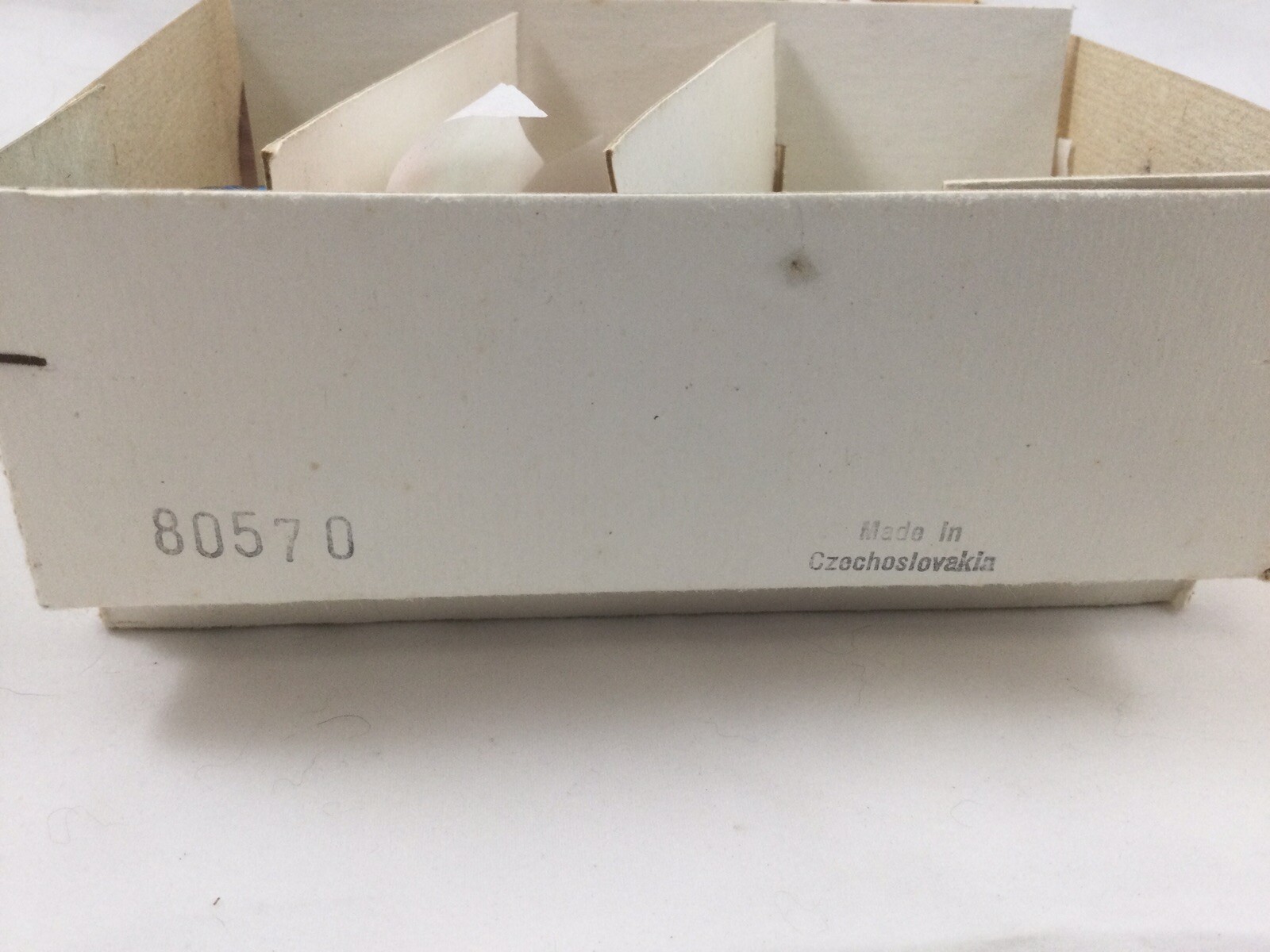 vintage czechoslovakia glass christmas ornament set of 6