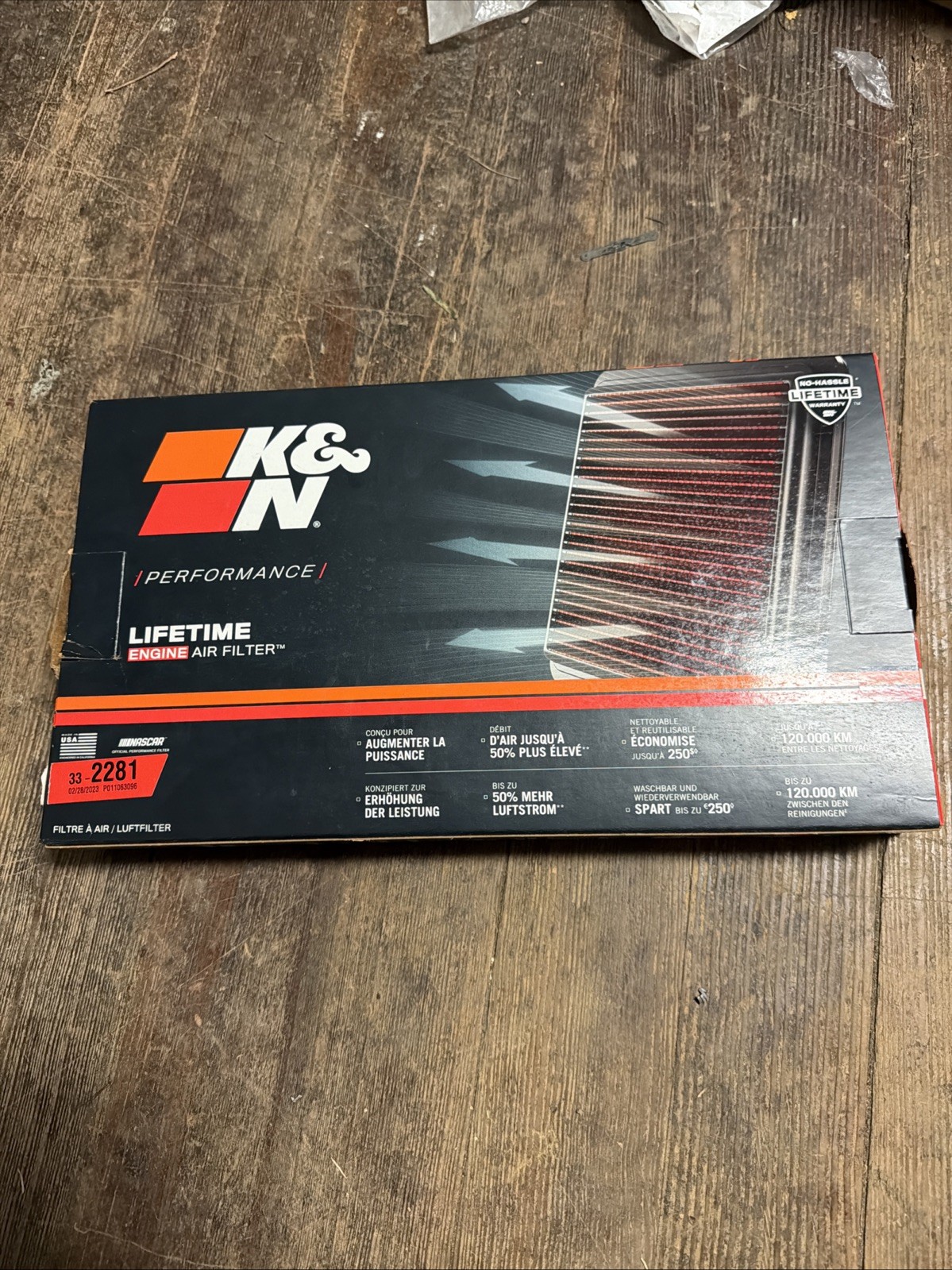 K&N High-Flow Engine Air Filter Toyota 4Runner Tacoma Tundra 4.0L 22JS2963-C1