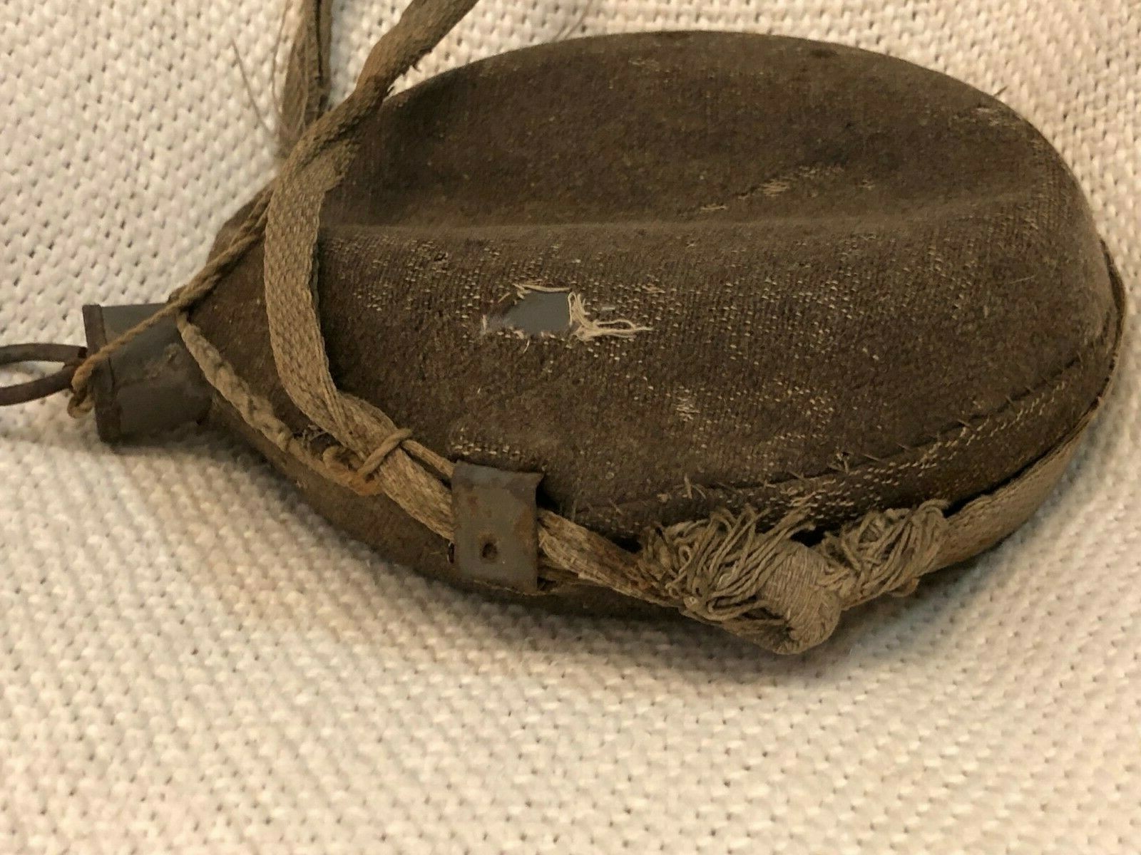 Rare Civil War Abner H. Edwards Co. G 139th Illinois Infantry Tin Drum Canteen