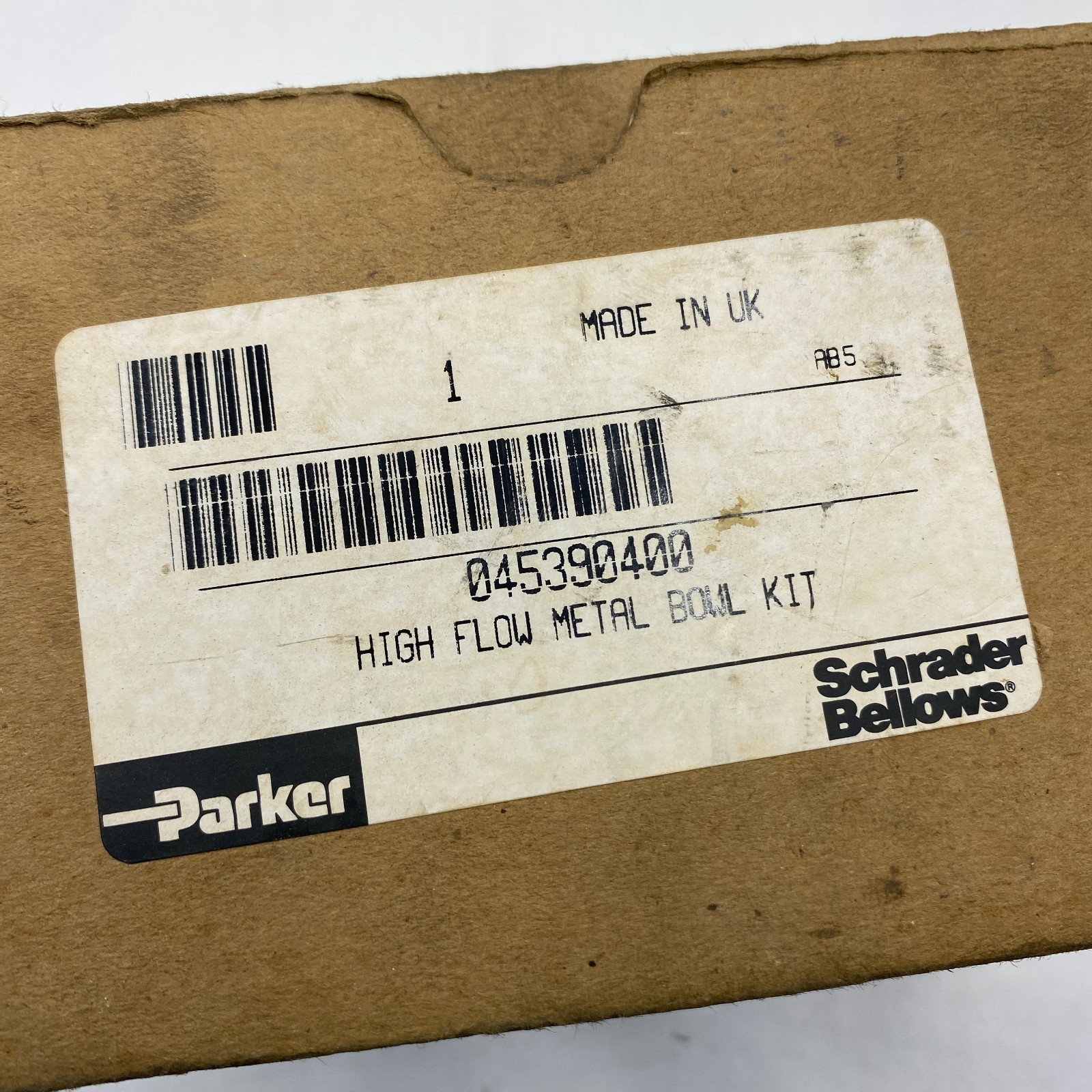 PARKER 045390400 HIGH FLOW METAL BOWL KIT SCHRADER BELLOWS BLACK (2-PCS) 🎯