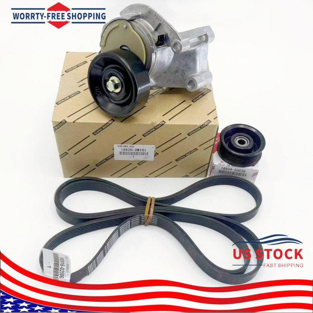 OEM Drive Belt Tensioner Idler Pulley Kit for 4Runner Sequoia Tundra 4.7L V8