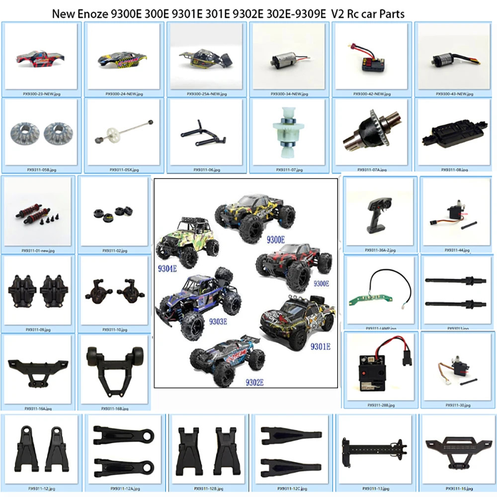 DEERC 9308E 308E 9309E 309E Enoze 9300E 300E 9301E 301E 9302E 1/18 RC car parts: