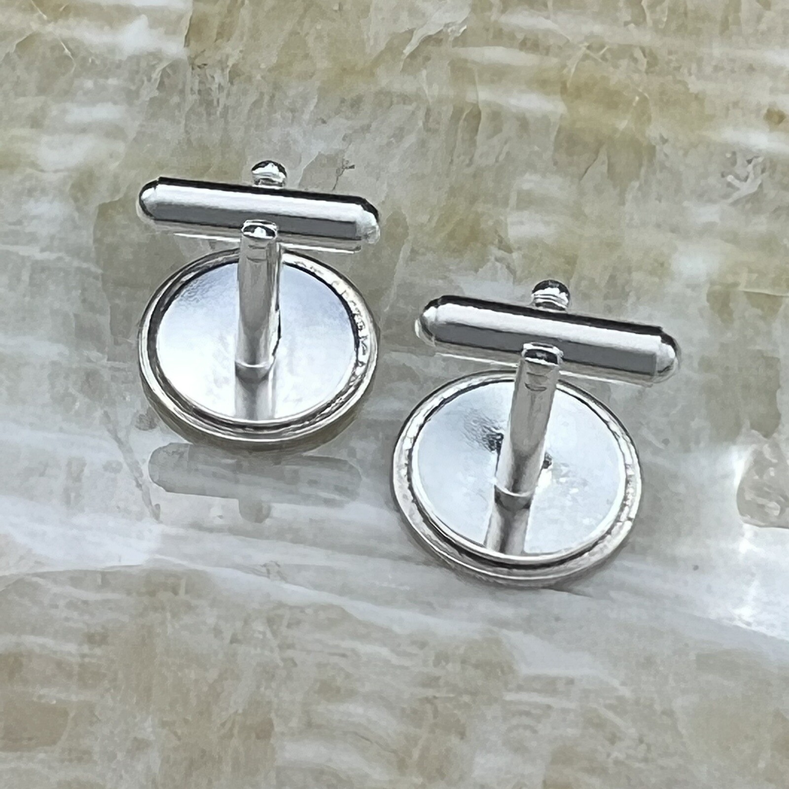 New Cufflinks w/ Vintage 90% 900 Silver Mercury Dime Coin 10 Cents Money
