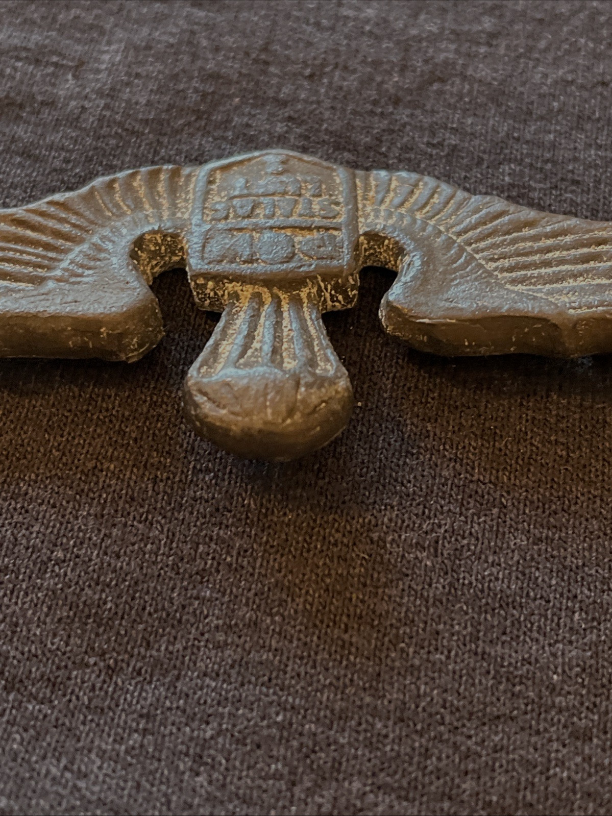 GORGEOUS ORIGINAL WWII WW2 US AIR CORPS STALAG LUFT 1 CAMP MADE POW WINGS