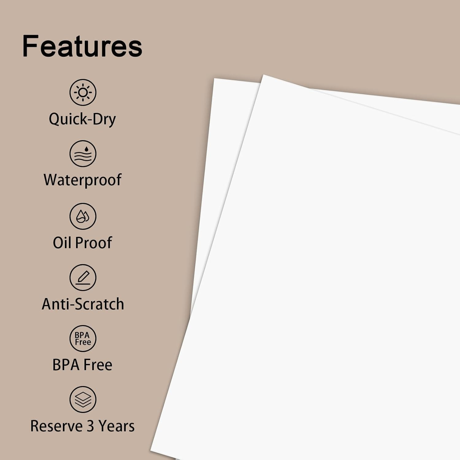 Sheets Thermal Printer Paper US Letter Size Advanced Printing P 100 8.5'' 11''