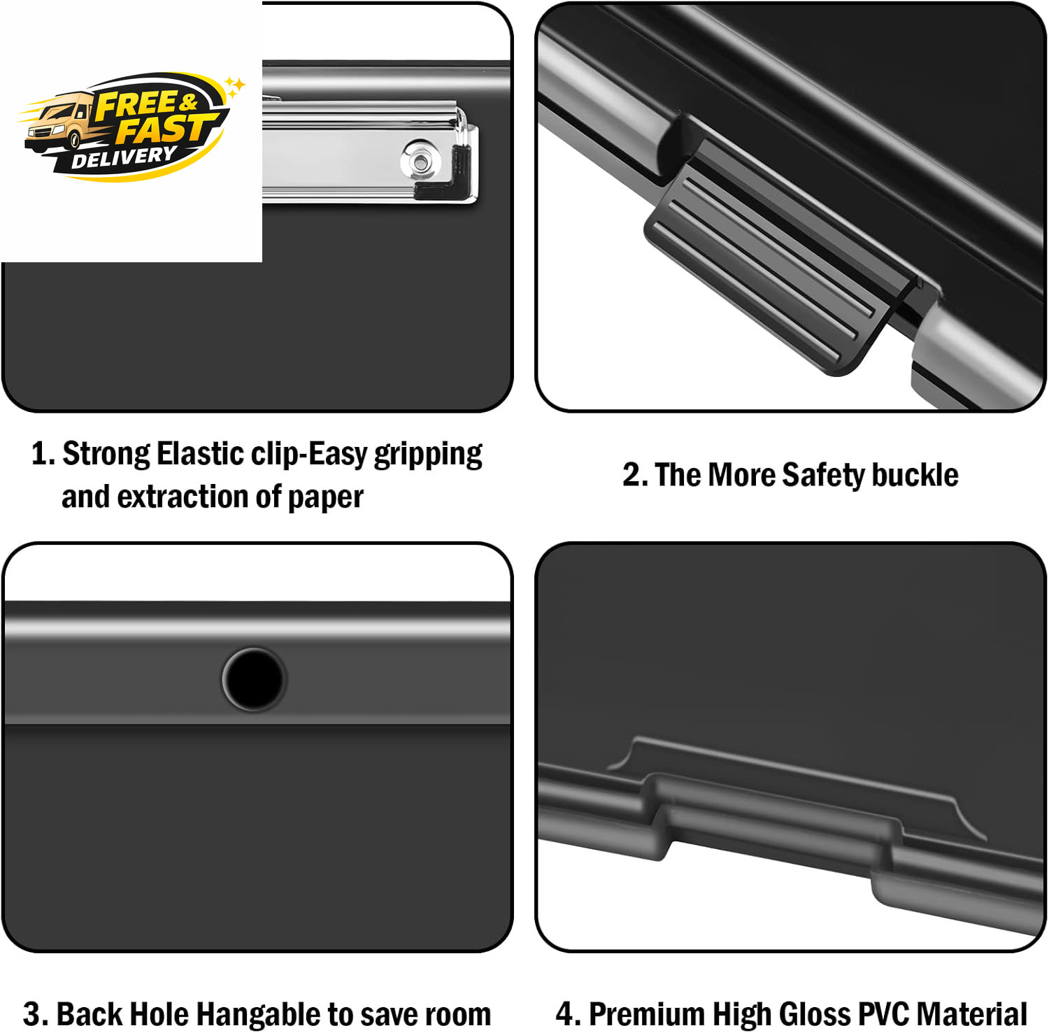 Clipboard with Storage, Clipboards 8.5X11 with Storage, Nursing Clip Board ,