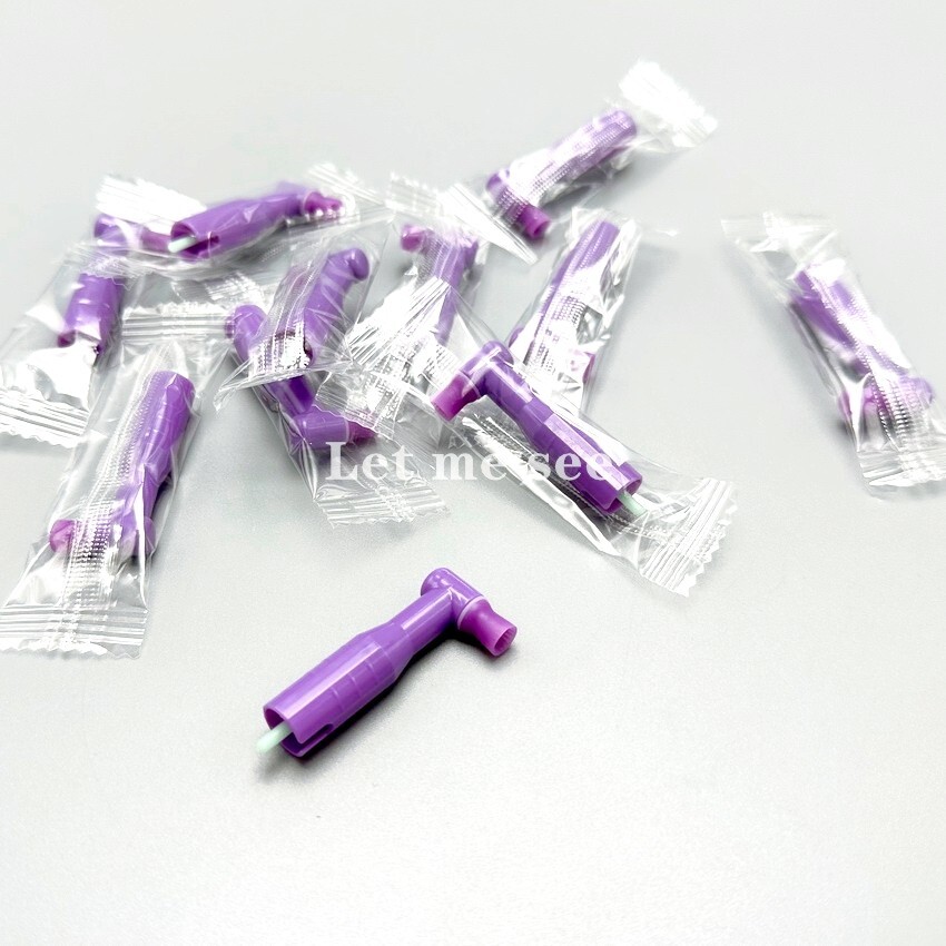 Dental Disposable Prophy Angles Soft Cup Latex Free 90° Polishing Cups Purple