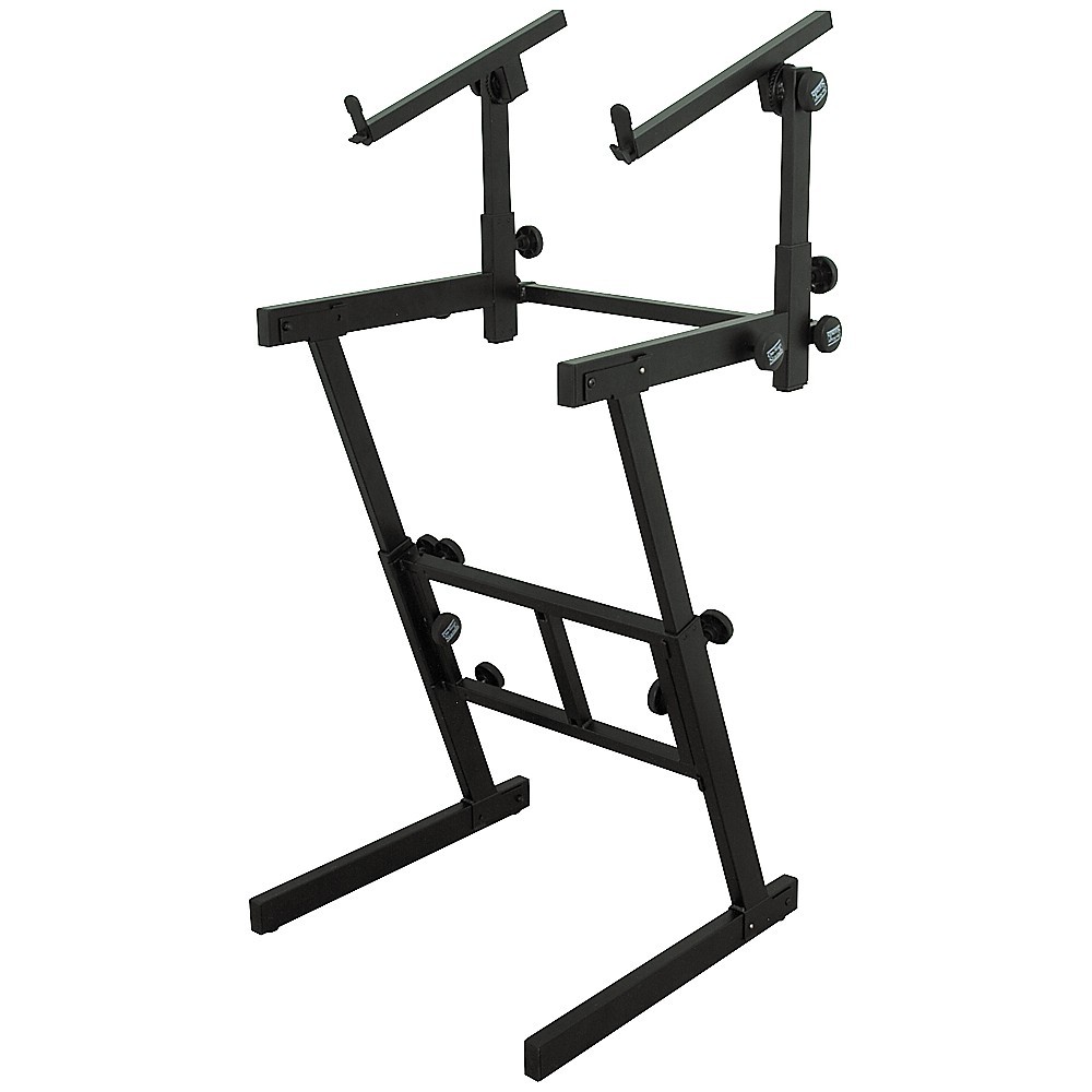 On-Stage Stands Folding Heavy-Duty Dual-Tier Z Stand