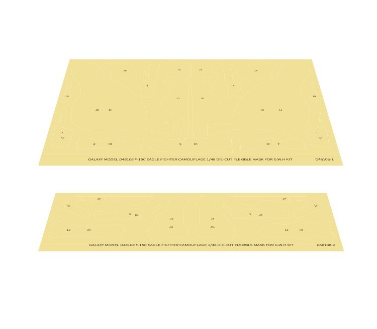 Galaxy 1/48 F-15C Eagle Fighter Camouflage Mask for Great Wall Hobby L4817 Model