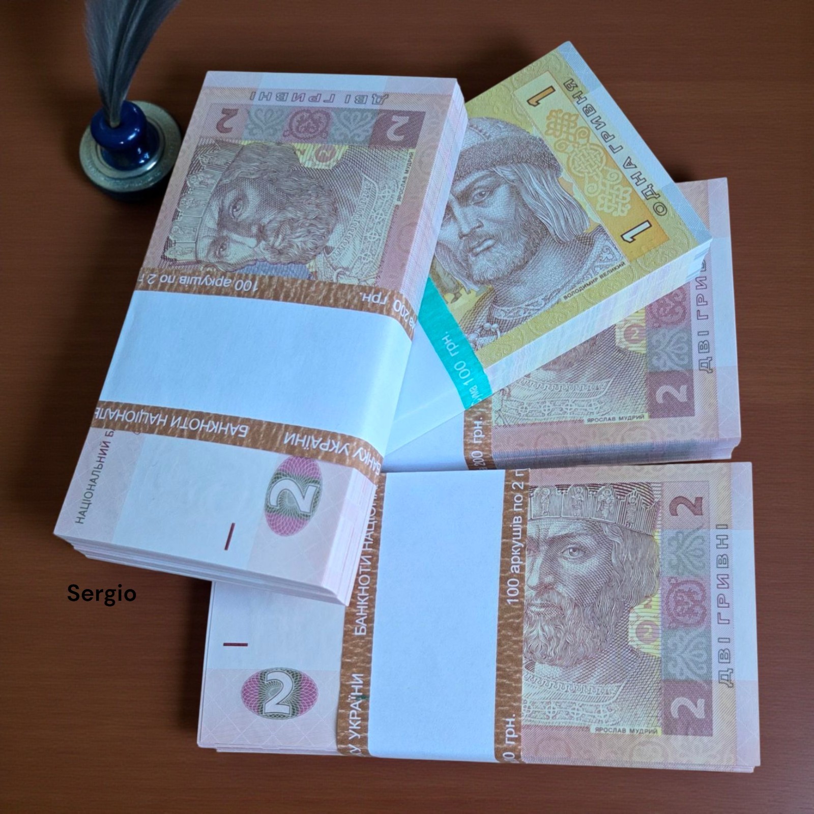 UKRAINE 2 Hryven X 100 PCS 2018 P-117 s. ЮК Bundle UNC Uncirculated