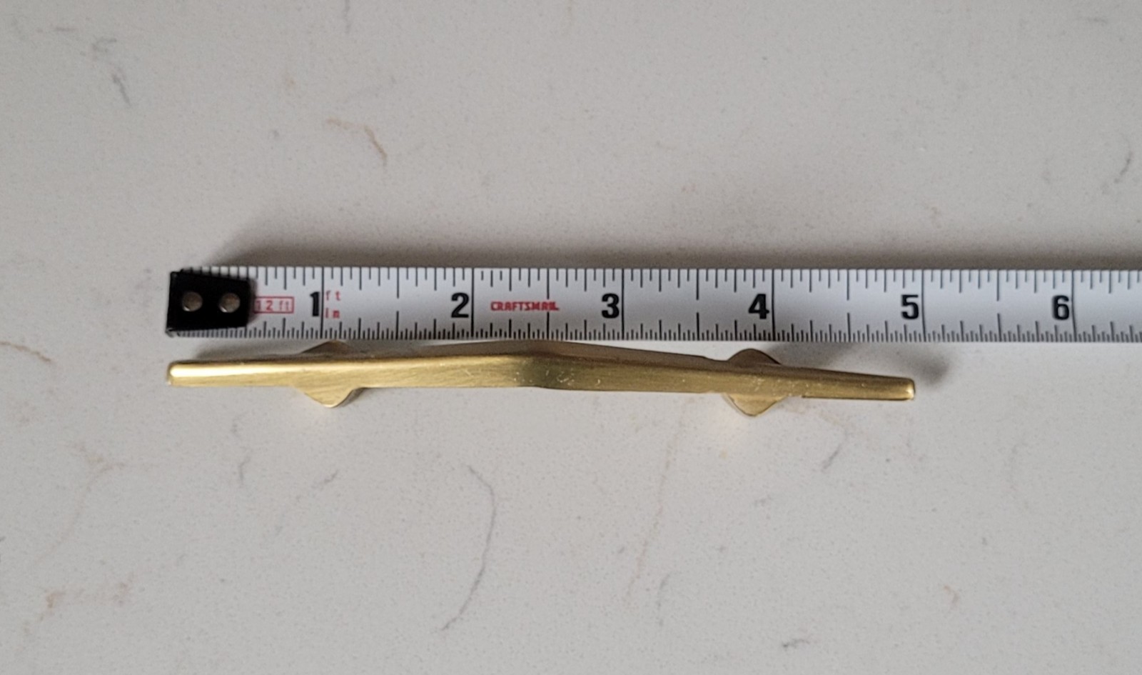 Vintage Mid Century Modern Arched Satin Gold Drawer Pulls...New Old Stock!