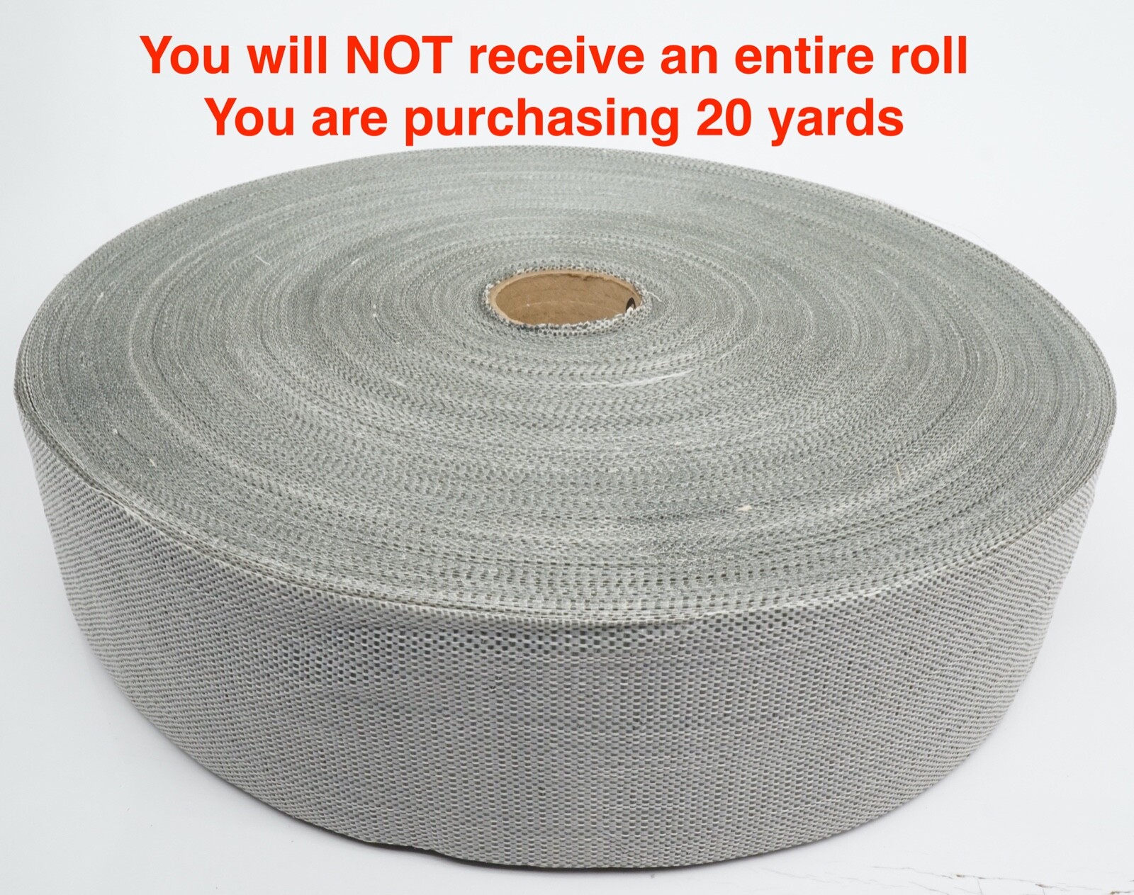 20 Yds Synthetic Jute Upholstery Webbing 3-1/2" Furniture 3.5" Seat Back Chair