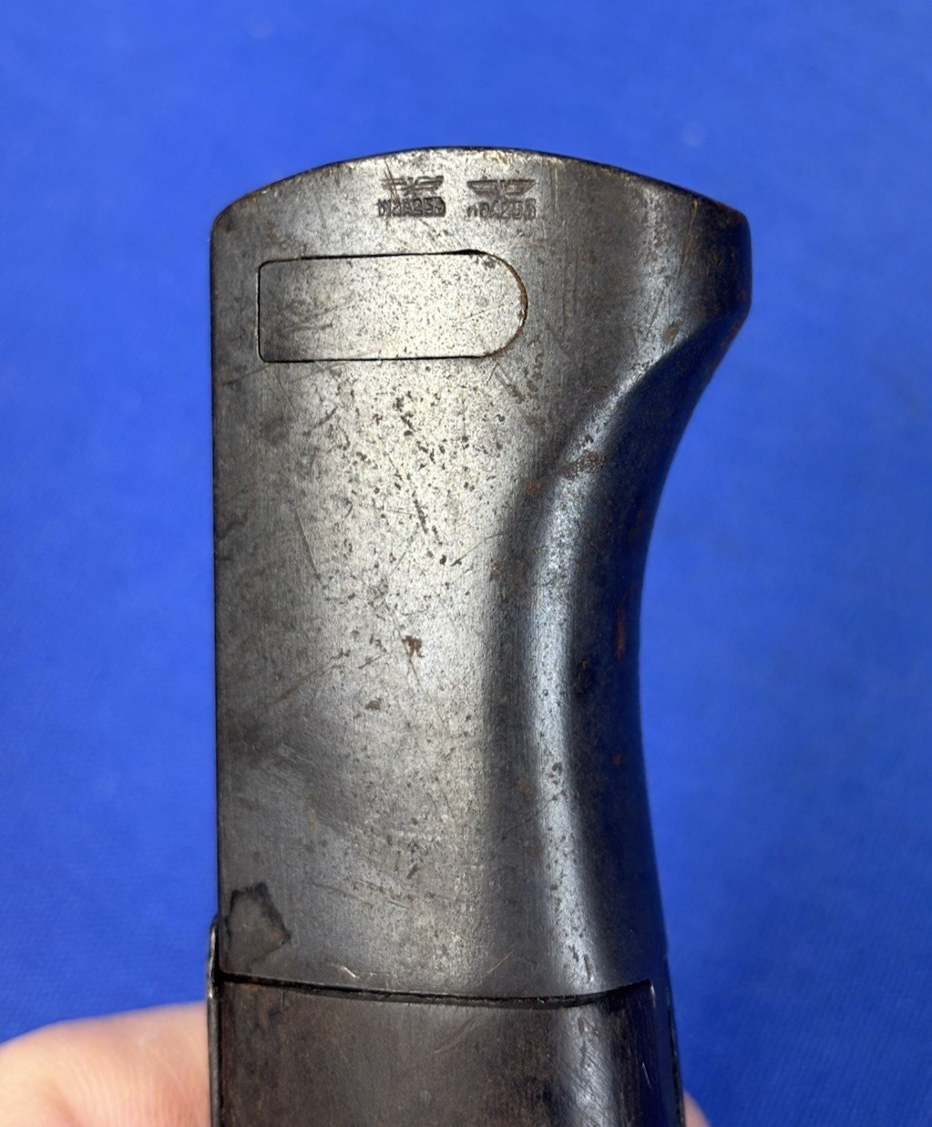 Vintage 1940 German WWII E. Pack & Sohn Bayonet & Scabbard Matching Number Frog