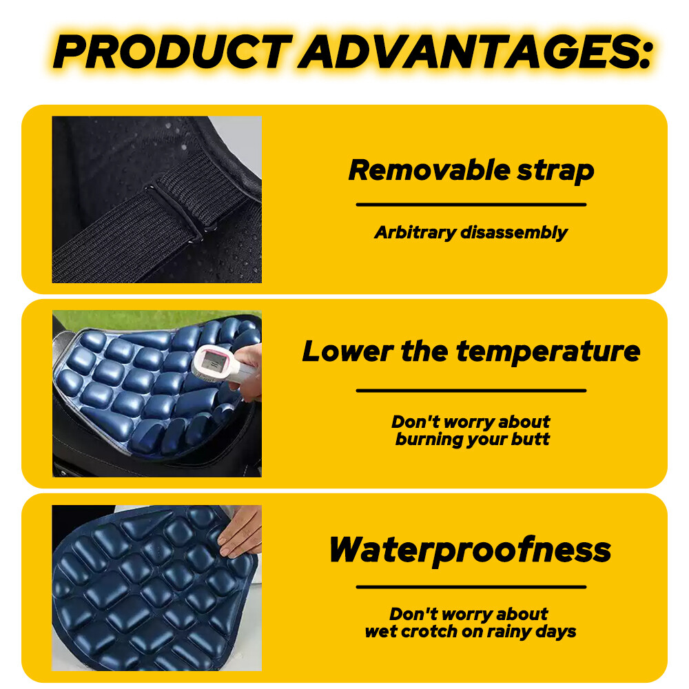 Rider Passenger Seat Cushion Seat Cover Seat Pad For Harley Touring Black OXILAM