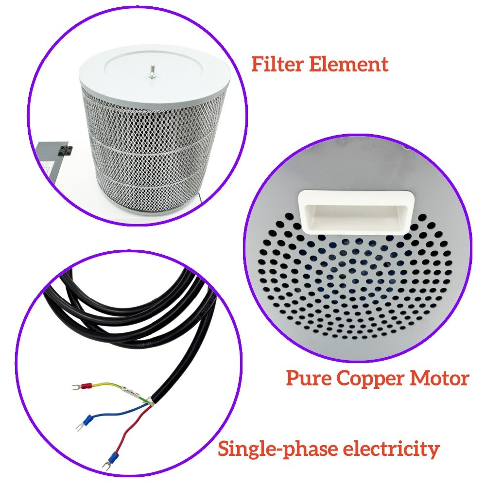 CNC Machining Center Oil Mist Collector220V1Ph Industrial Oil Mist Fume Purifier