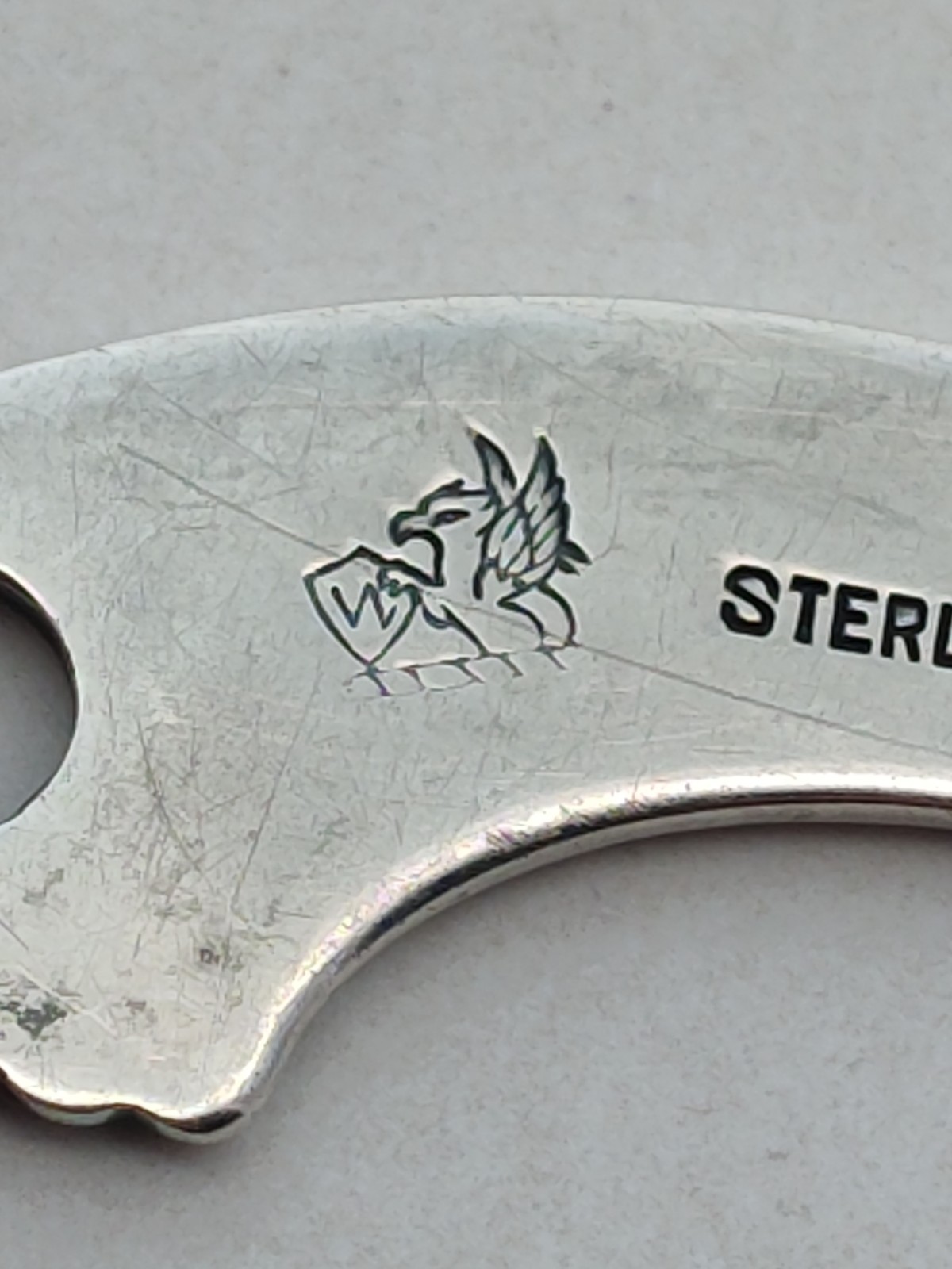 Antique Whiting Sterling Silver Letter Opener #94 Ornate Floral Design