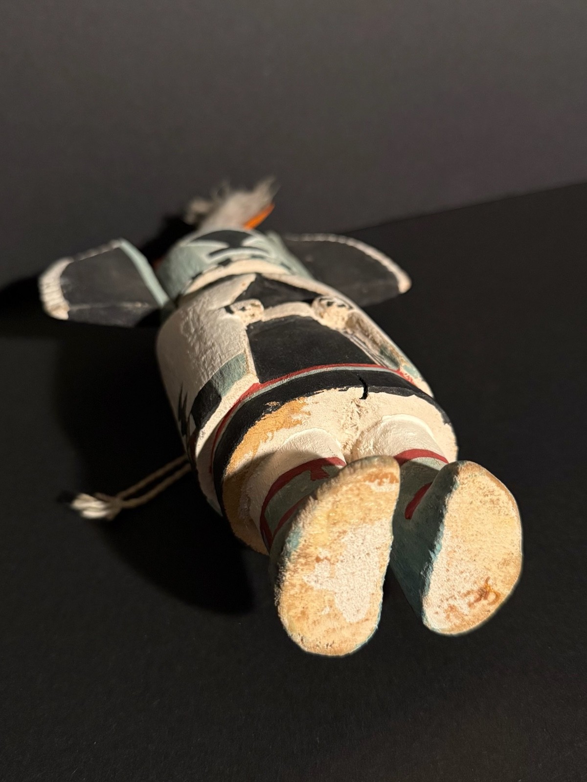 HOPI CROW MOTHER CARVED & PAINTED COTTONWOOD KACHINA DOLL, EXCELLENT CONDITION!