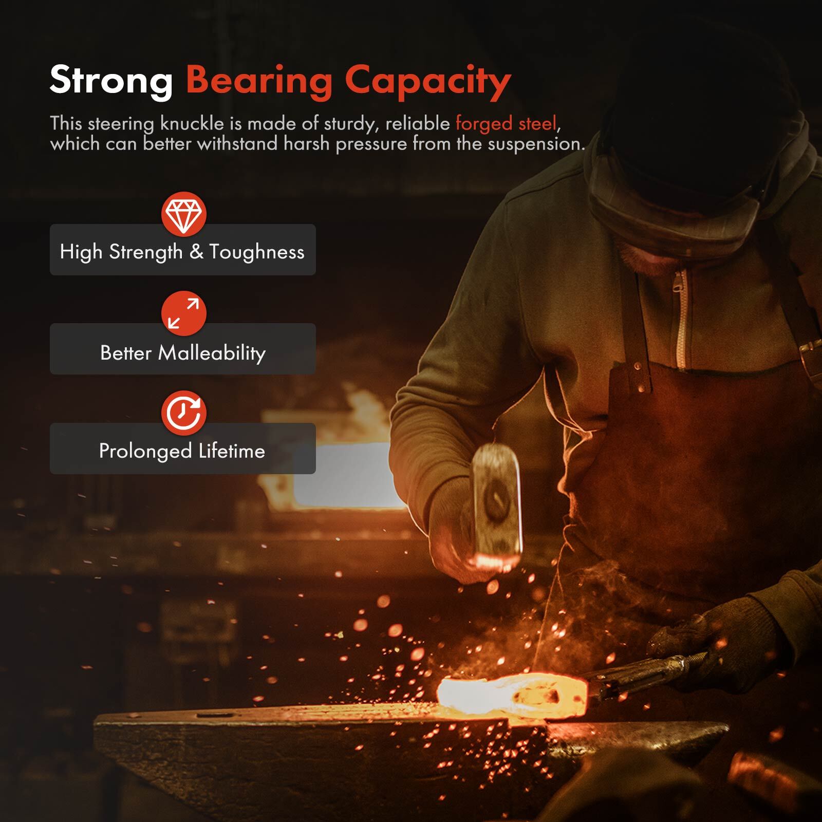 2x Front Side Steering Knuckle for Chrysler 300 Dodge Challenger Charger Magnum